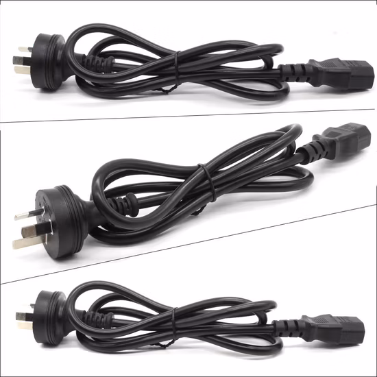 1.8 Meter Au 3 Pin AC Lead Electric Cable 250V Australia SAA Power Cord for Home Appliance